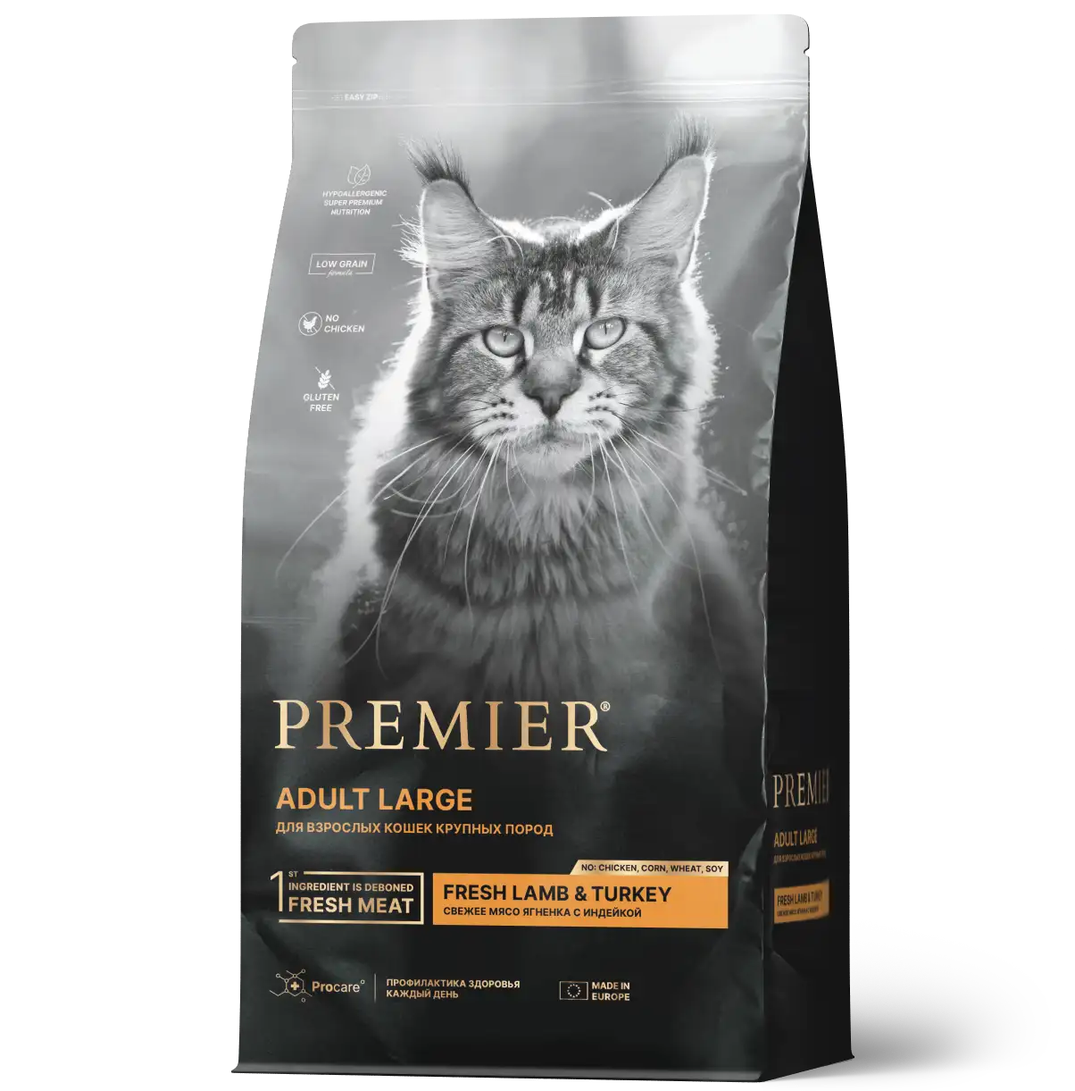 PR CAT ADULT LARGE Lamb&Turkey 400 г