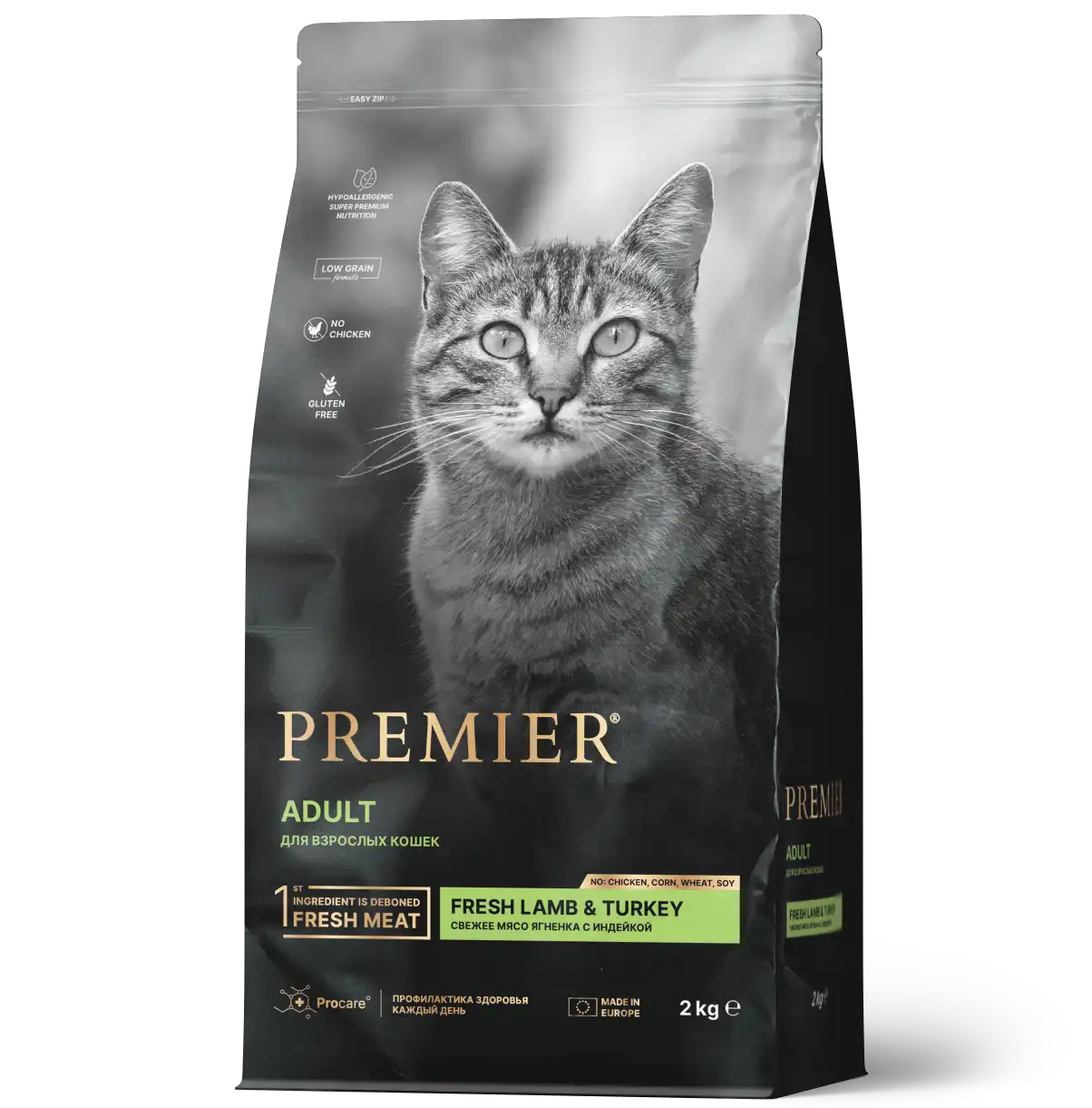 PR CAT ADULT Lamb&Turkey 400 г